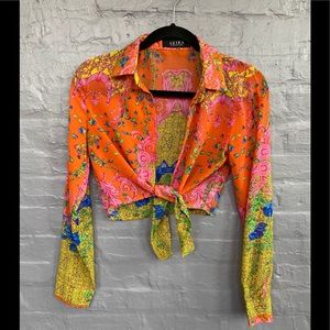 Akira Sexy Tie Blouse